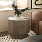 Modrest Gruver Modern Grey Concrete End Table