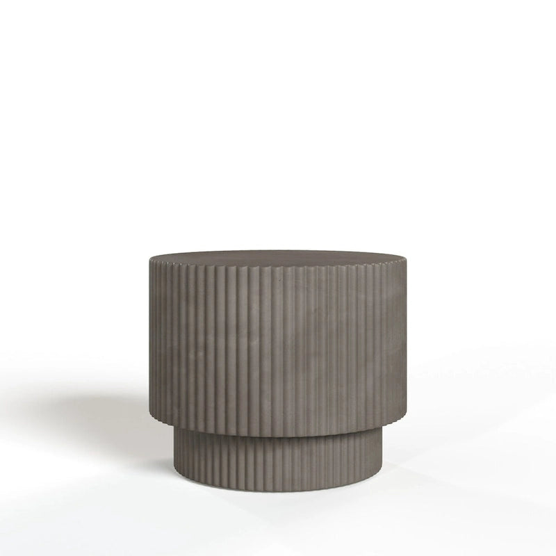 Modrest Gruver Modern Grey Concrete End Table