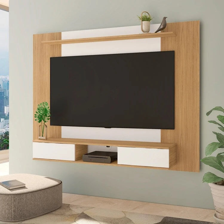 Zola Multi Storage Wall Media Center for up to 70 inch TVs, Entertainment Center with Storage, Floating TV Stand