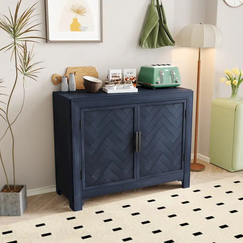 40 Modern Console Table Sofa Table with 2 Shelves