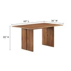 Amistad 60 Wood Dining Table and Bench Set