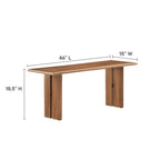 Amistad 60 Wood Dining Table and Bench Set