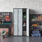 3 Tier 3-Wide Metal Locker with 9 Doors