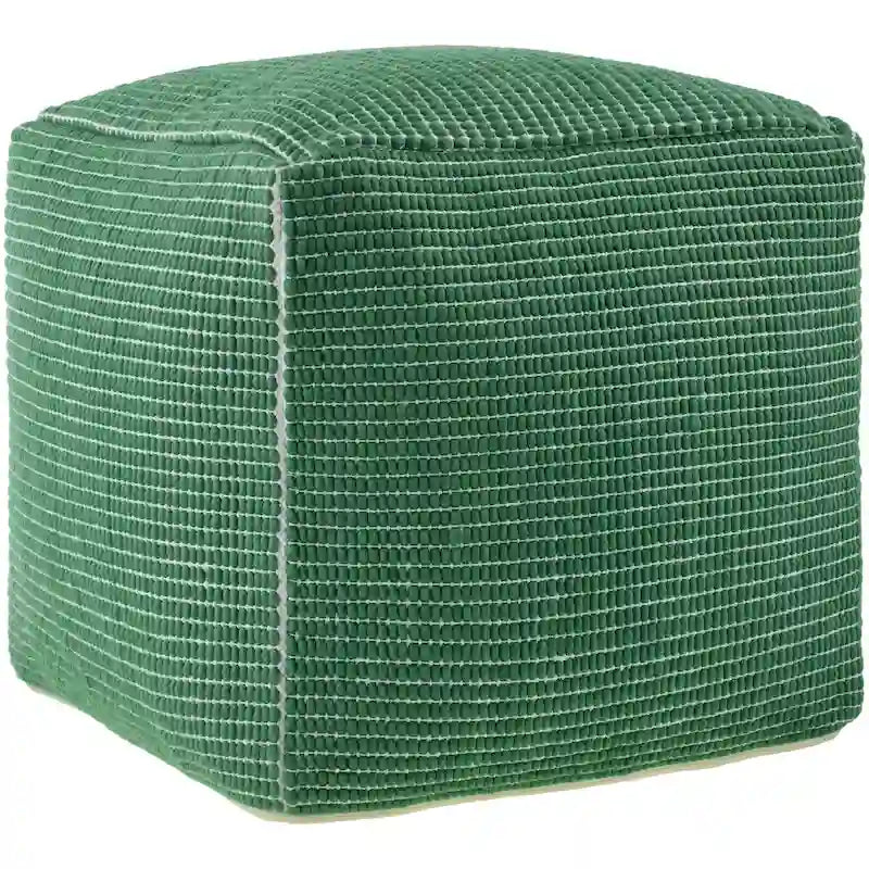 Livabliss Chunky Grid Modern & Contemporary Pouf