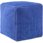 Livabliss Chunky Grid Modern & Contemporary Pouf