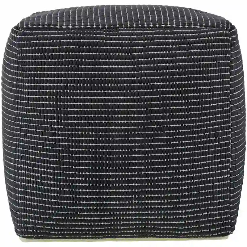 Livabliss Chunky Grid Modern & Contemporary Pouf