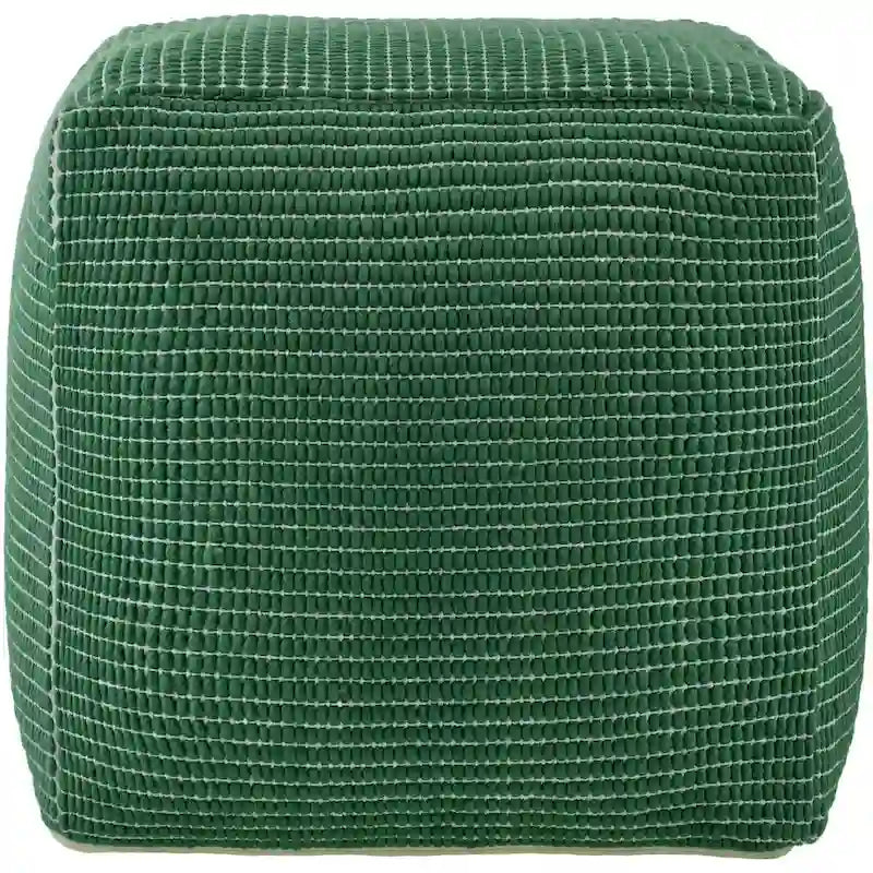 Livabliss Chunky Grid Modern & Contemporary Pouf