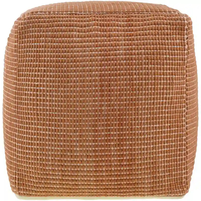 Livabliss Chunky Grid Modern & Contemporary Pouf