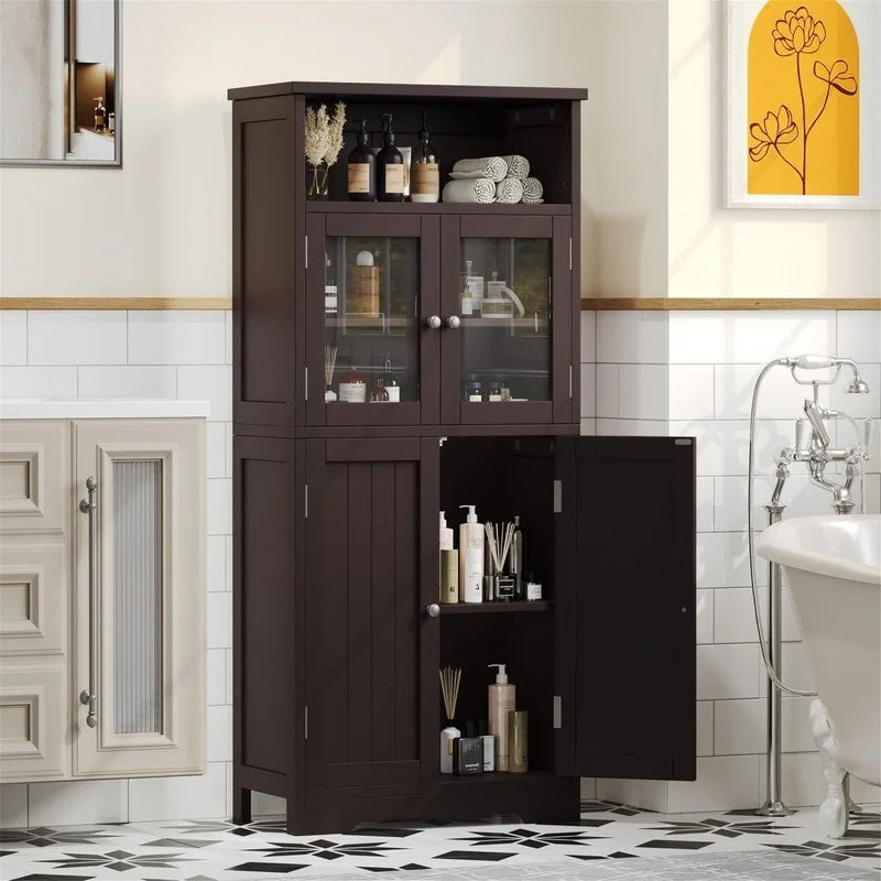 Bathroom Storage Cabinet - 11.78D x 23.6W x 50.4H