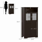 Bathroom Storage Cabinet - 11.78D x 23.6W x 50.4H
