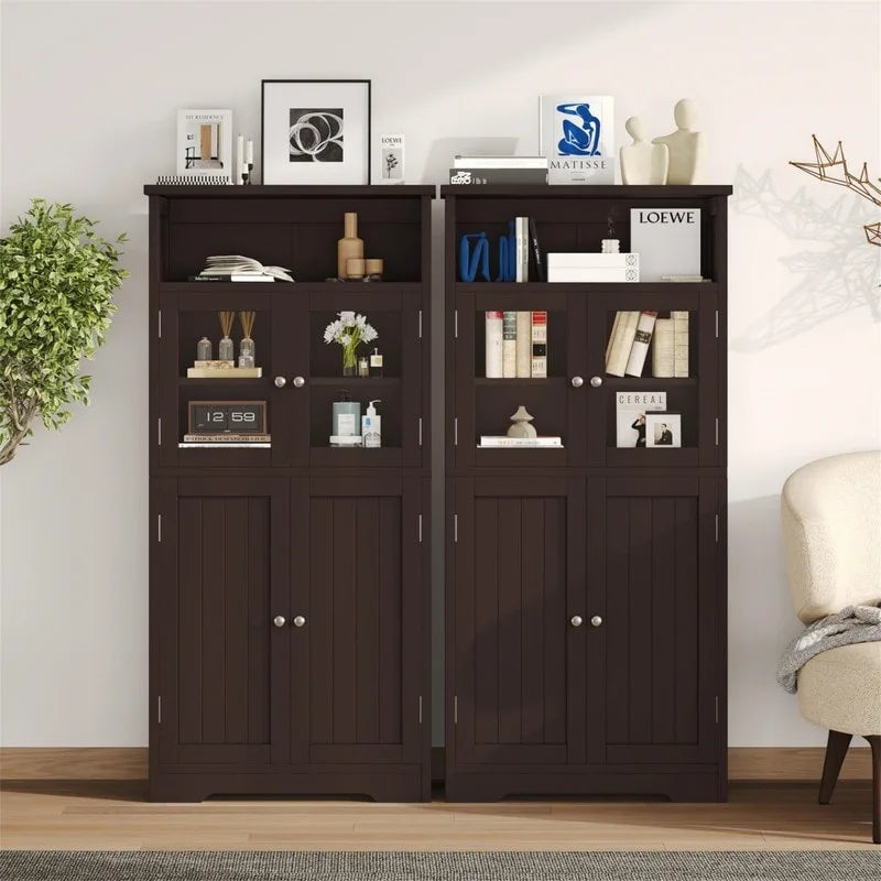 Bathroom Storage Cabinet - 11.78D x 23.6W x 50.4H