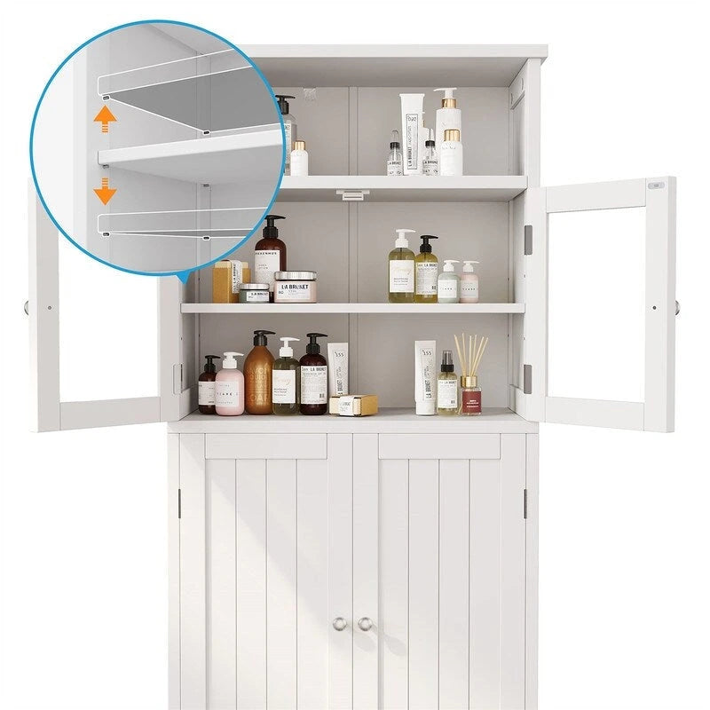 Bathroom Storage Cabinet - 11.78D x 23.6W x 50.4H