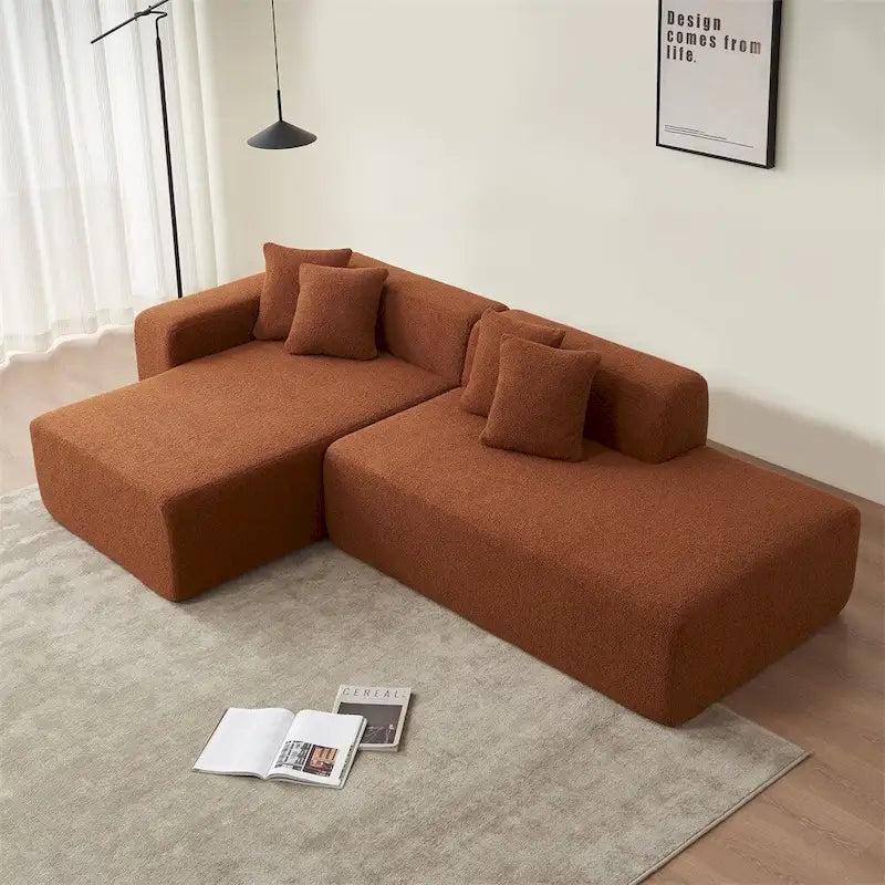 Modular Sectional Couch,Modern L-Shape Sectional Sofa w/Chaise Lounge