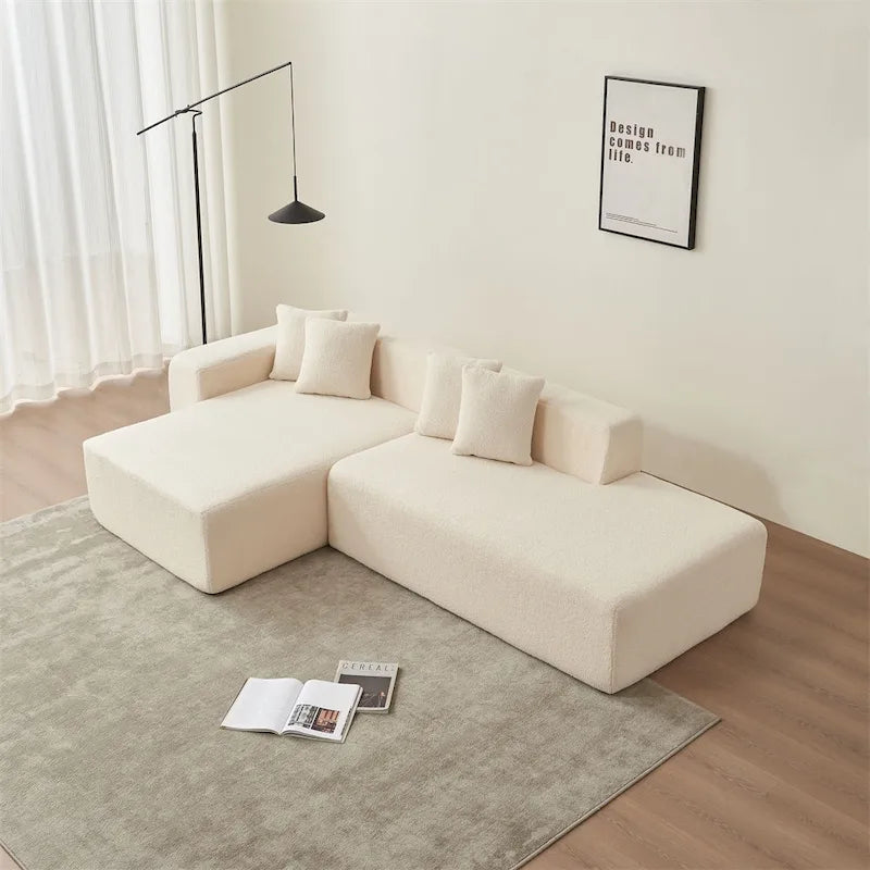 Modular Sectional Couch,Modern L-Shape Sectional Sofa w/Chaise Lounge