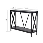 Aquatic Fundamentals 40/55 Gallon Steel X-Frame Aquarium Stand in Black