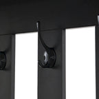 39.3Wx70.8H Hall Tree Storage with Cushioned Storage Bench,Multifunctional Hallway Shoe Cabinet,Pegboard,Coat Rack,4 Hooks