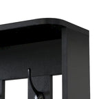 39.3Wx70.8H Hall Tree Storage with Cushioned Storage Bench,Multifunctional Hallway Shoe Cabinet,Pegboard,Coat Rack,4 Hooks