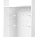 39.3Wx70.8H Hall Tree Storage with Cushioned Storage Bench,Multifunctional Hallway Shoe Cabinet,Pegboard,Coat Rack,4 Hooks