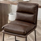 Roundhill Milos Upholstered 26-inch Counter Height Stools, Set of 2