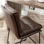 Roundhill Milos Upholstered 26-inch Counter Height Stools, Set of 2