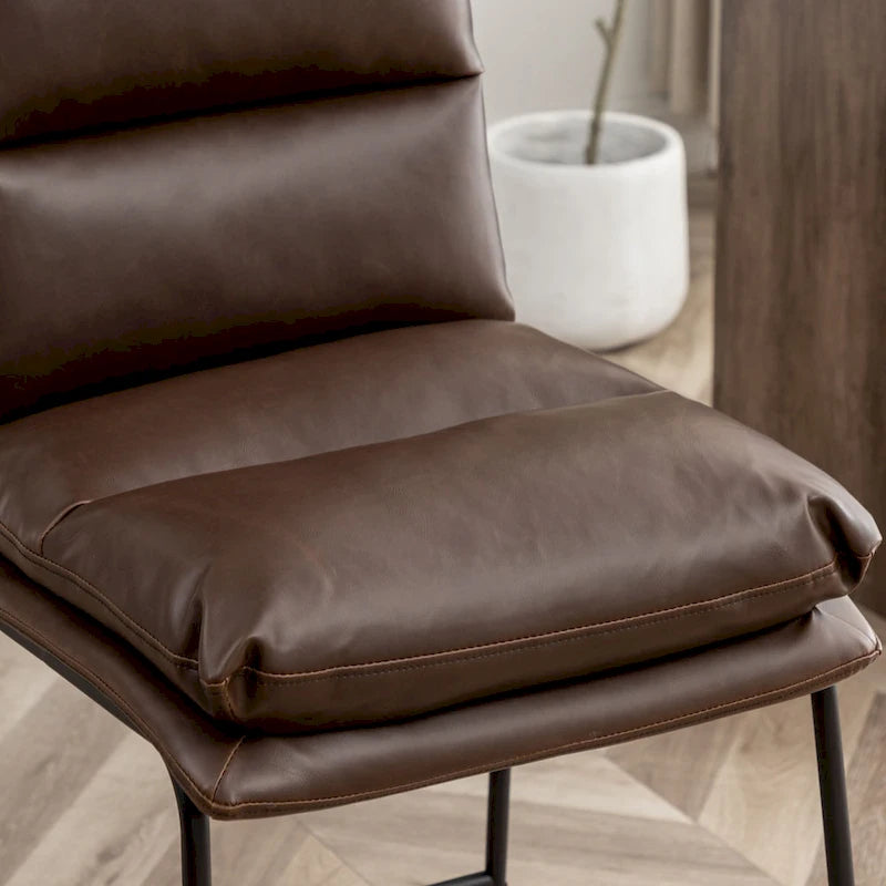 Roundhill Milos Upholstered 26-inch Counter Height Stools, Set of 2