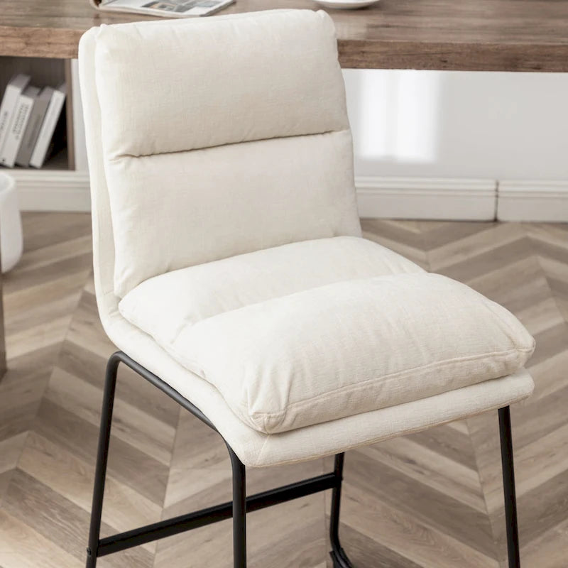 Roundhill Milos Upholstered 26-inch Counter Height Stools, Set of 2