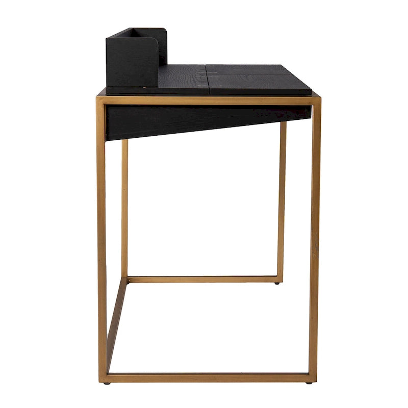 Modern Simple Style Office Desk,Writing Desk,Flip-Top Desk w/ Storage
