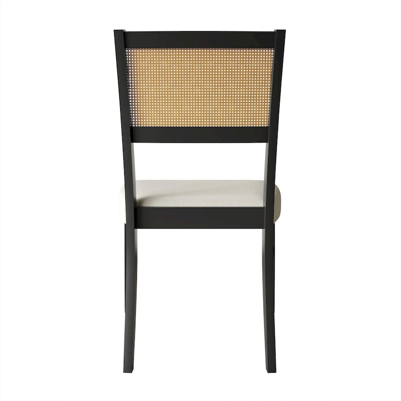 CraftPorch Contemporary 4-Piece Linen Wooden Dining Chair